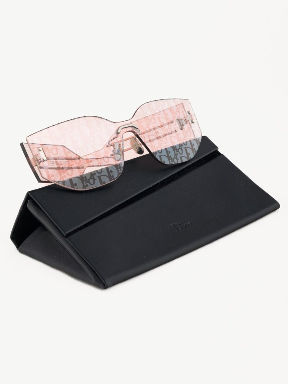 Christian Dior DiorClub M6U Pink Monogram Shield Sunglasses - Picture 9 of 9